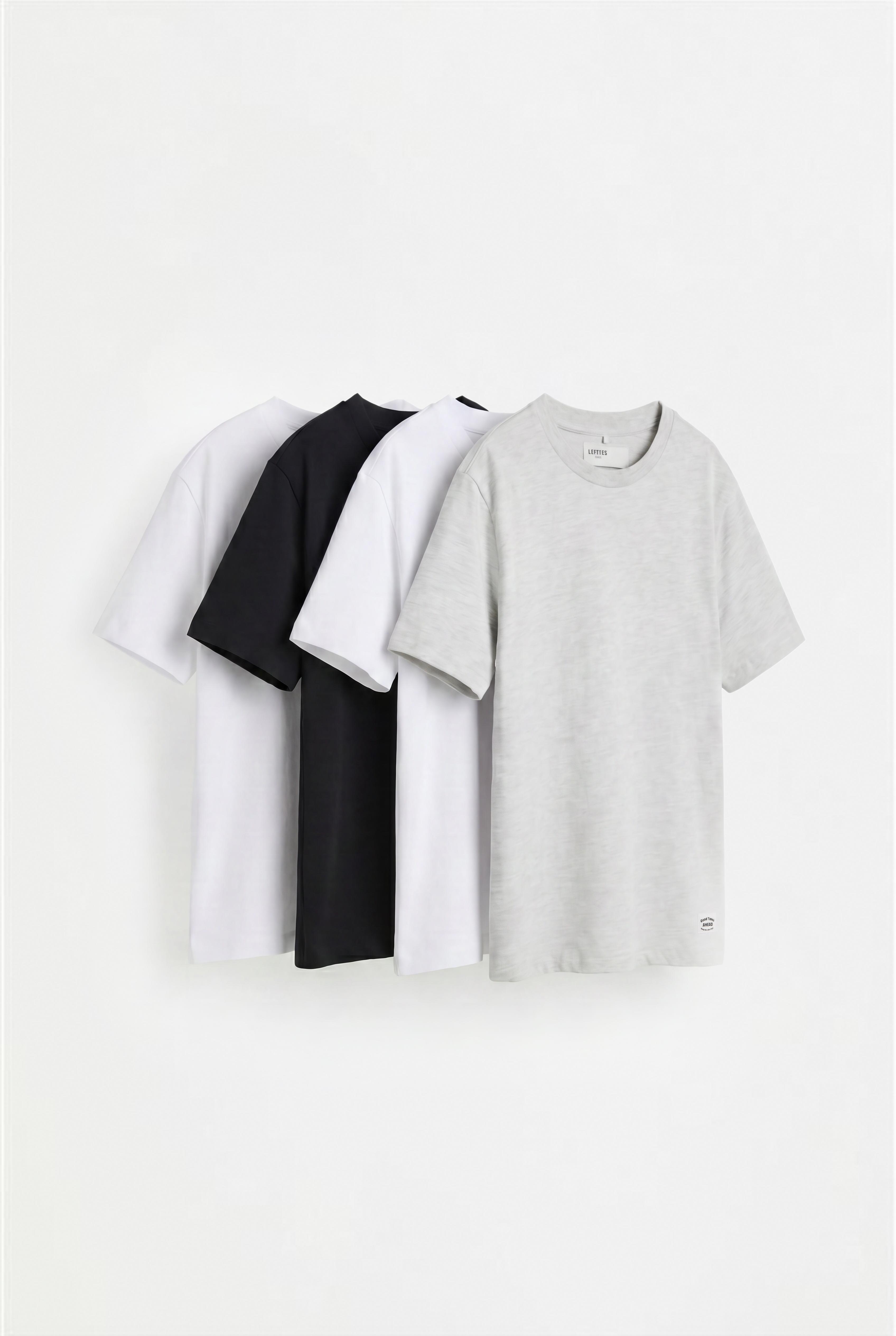 Pack 4 camisetas lisas