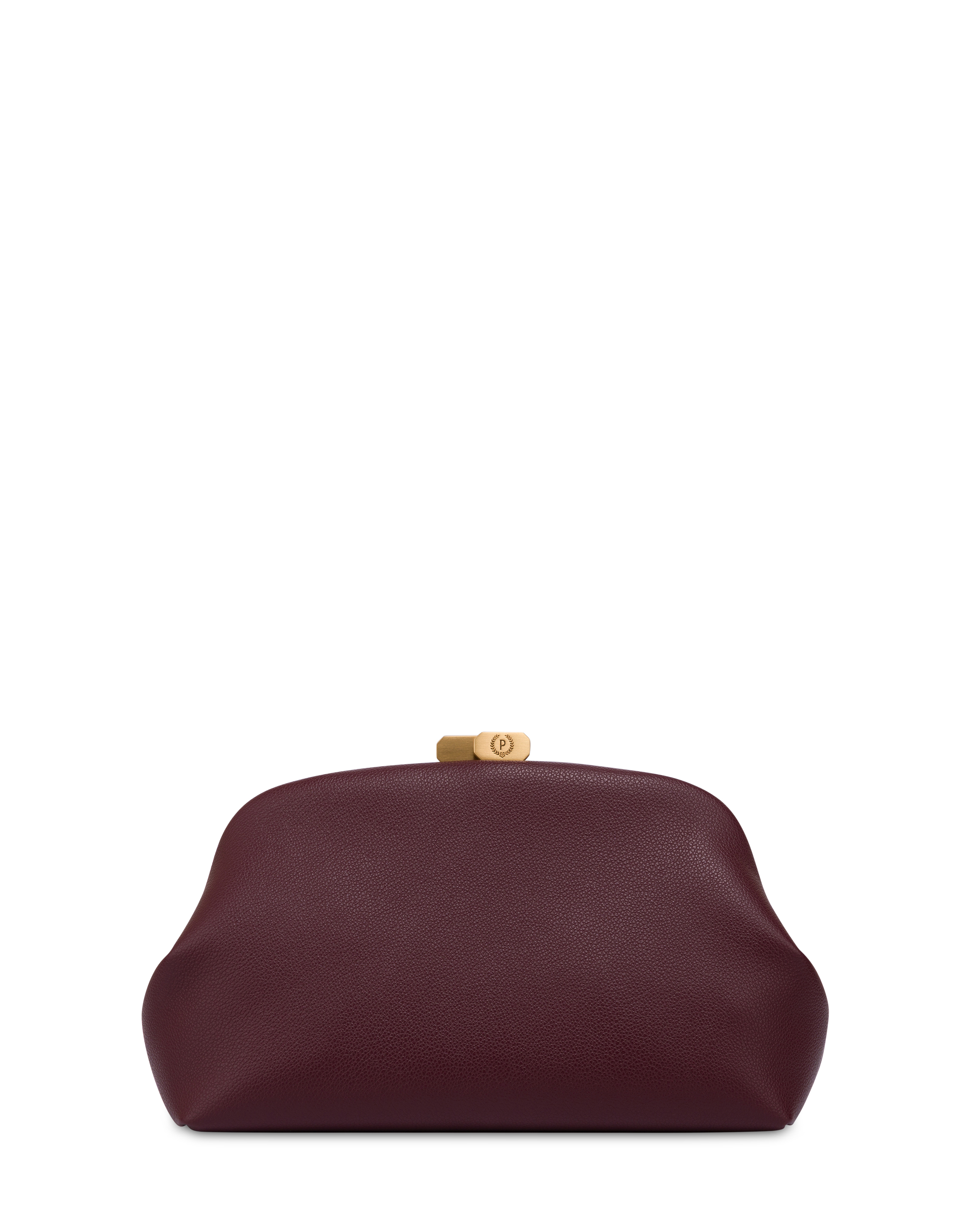 Pochette Cloud In Mini Grained Pu Burgundy