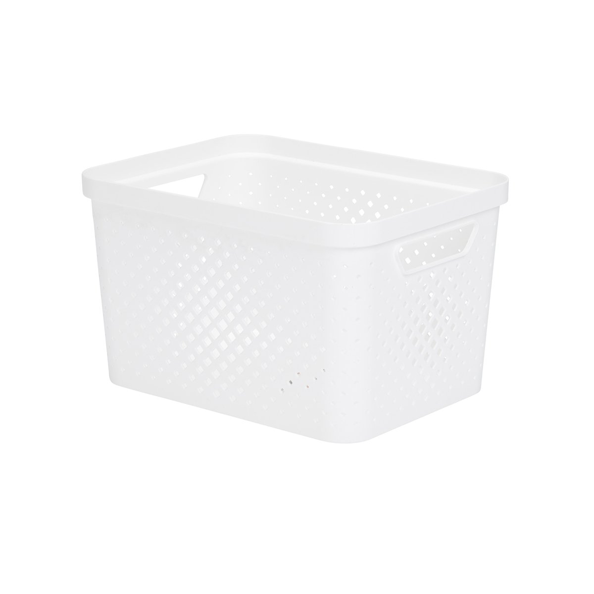 Cesto de arrumação PIXEL branco 16l