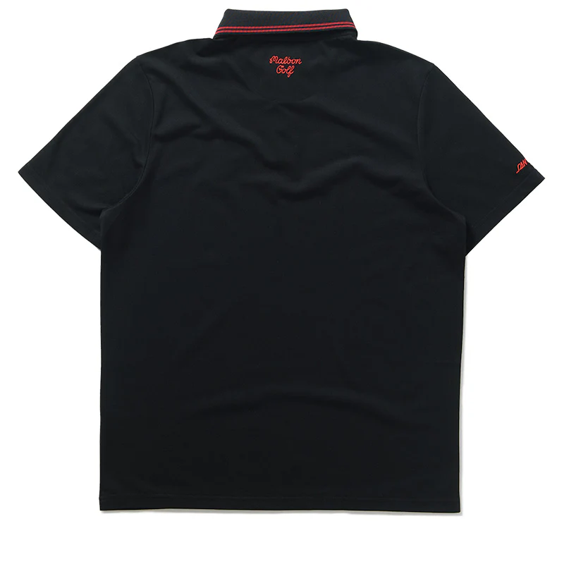 Malbon Golf x Santa Cruz Fairway Polo - Black