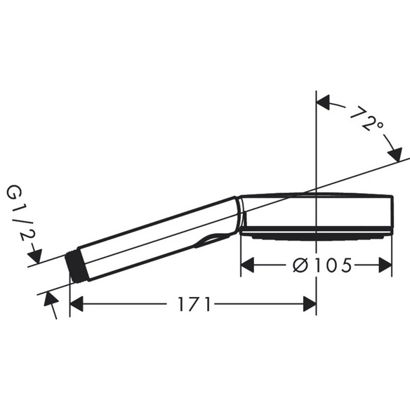 Handbrause »Pulsify Select S«, 105 3jet Relaxation, Strahlarten: 3