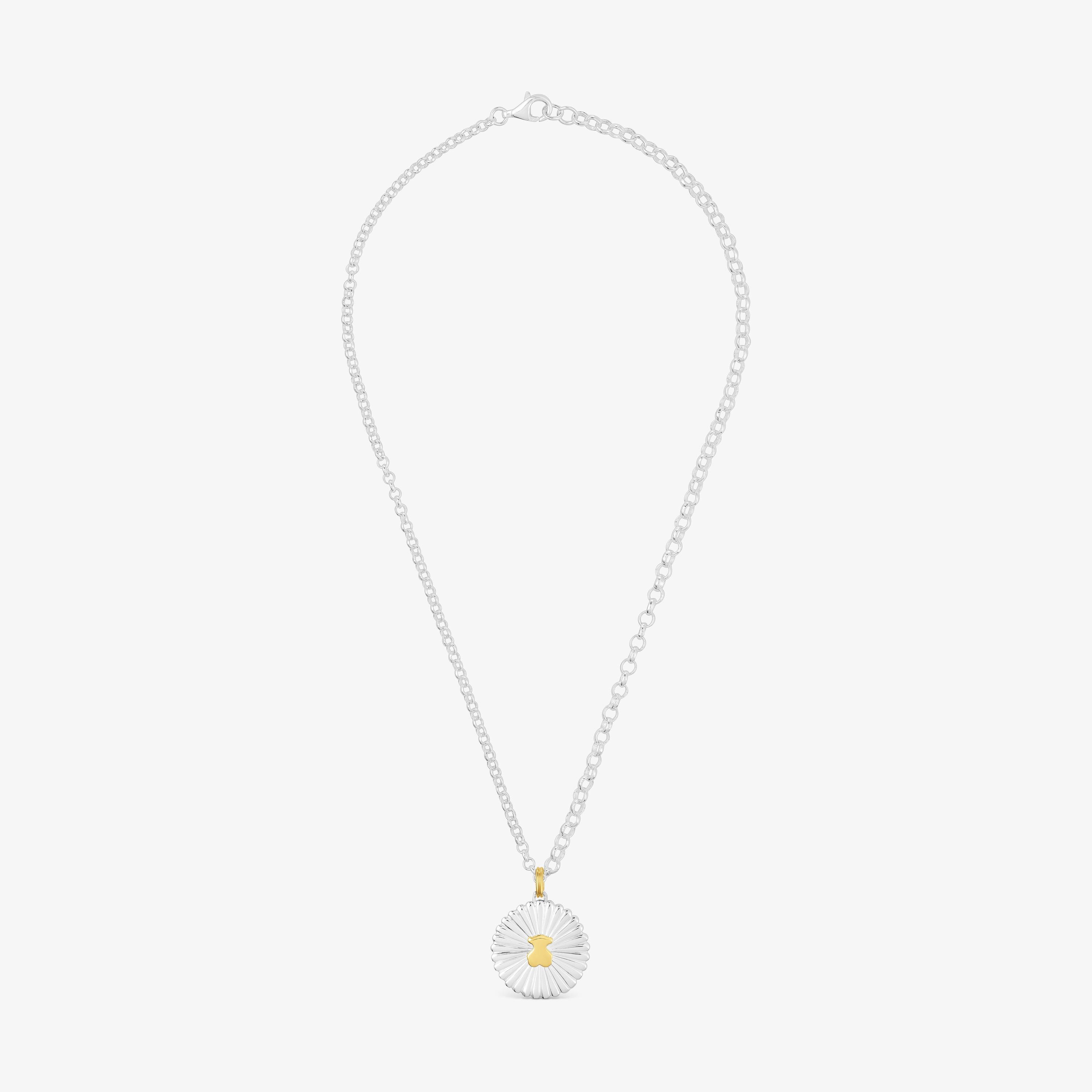 Collar bicolor oso Iris Motif