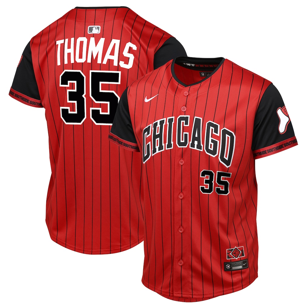 Frank Thomas Chicago White Sox Youth 2025 City Connect Limited Player Jersey - Red/Black