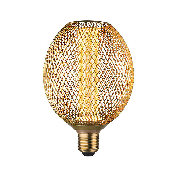 Metallic Glow Standard 230 V Globe LED E27 Spiral 200lm 4,2W 1800K Laiton