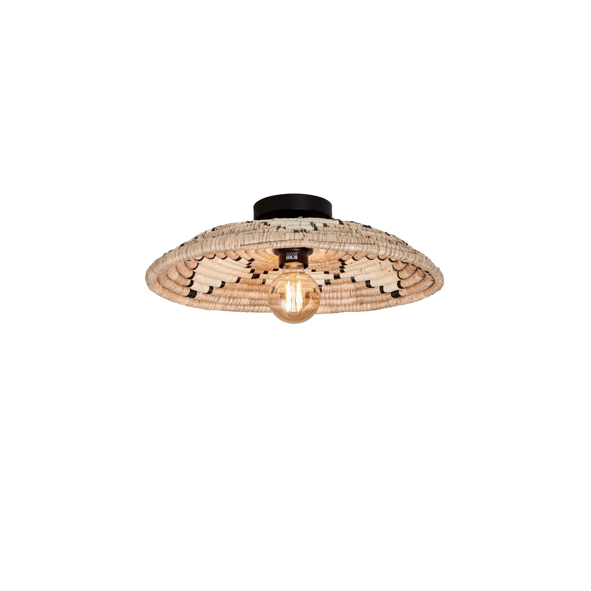 GOOD&MOJO Plafonniere Andros - Naturel Wit - Ø45cm