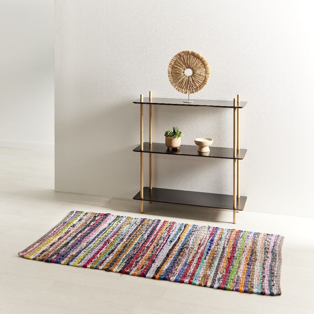 Tapis jacquard 140x70cm coton multicolore