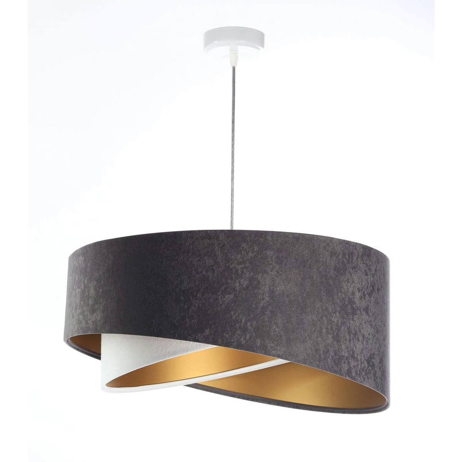 GALAXY - Suspension Tissu Gris 50x50x105 cm