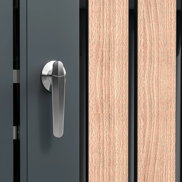 Mülltonnenbox »Planta«, BxHxT: 264 x 124,5 x 84 cm, für 4 x 240 L Mülltonnen, Stahl