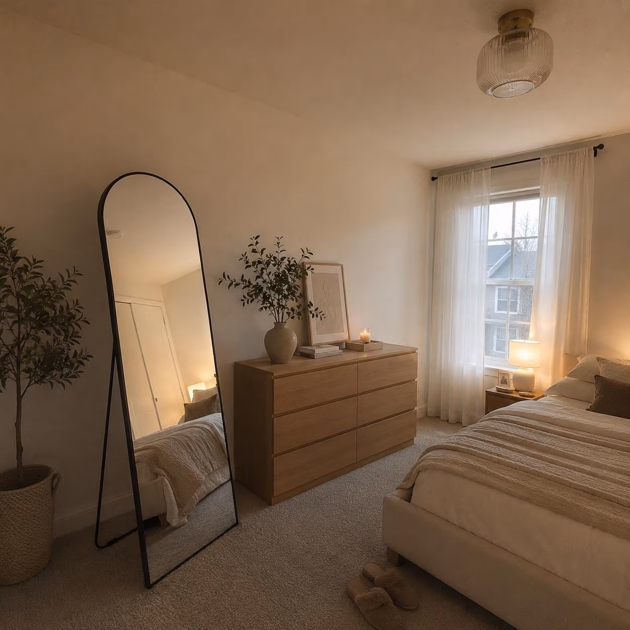 Arched Wall Mirror – Elegant Home Decor
