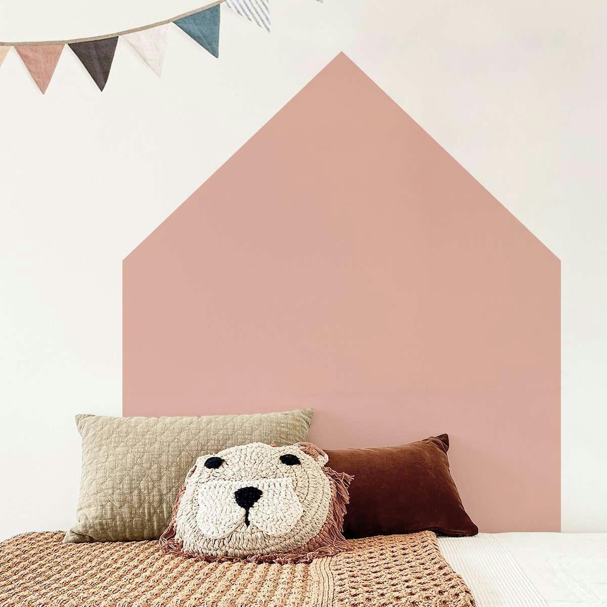 HOME - Sticker muraux en vinyle maison rose