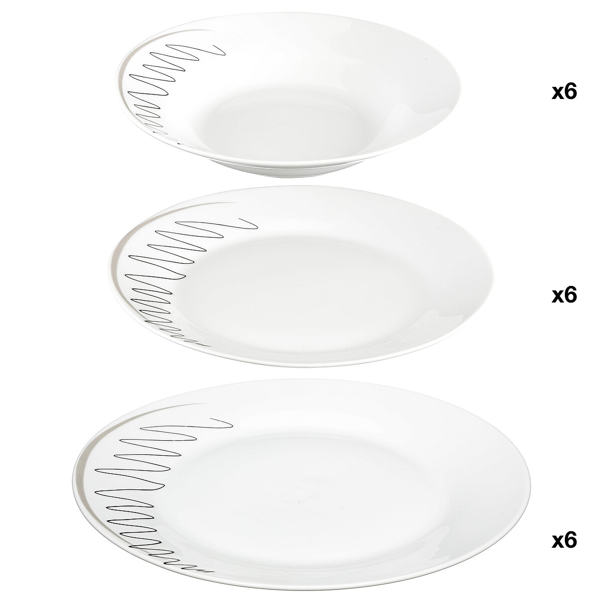 Serviço de mesa 18 peças esquisse