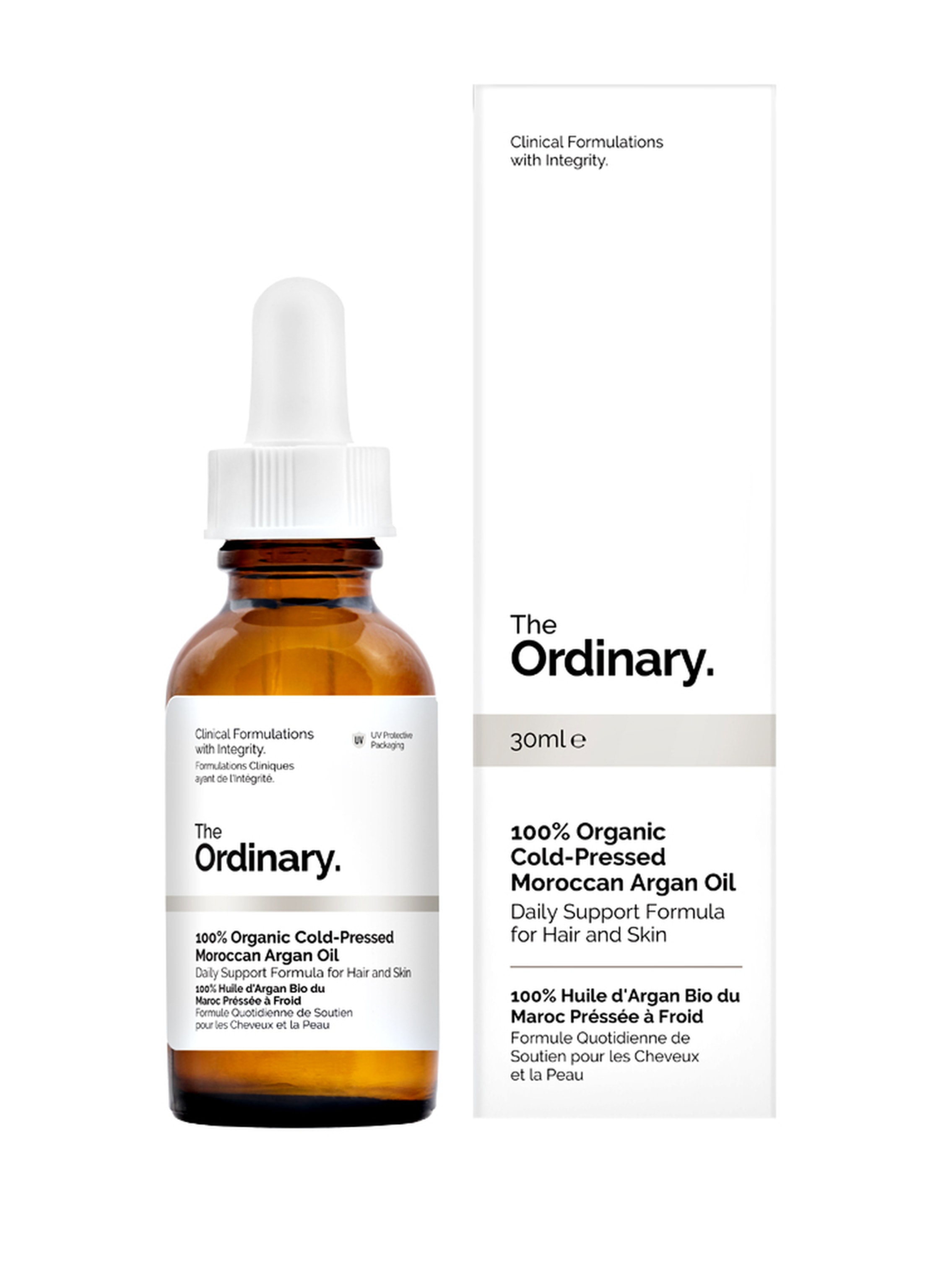 The Ordinary. 100% ORGANIC COLD- PRESSED MOROCCAN ARGAN OIL