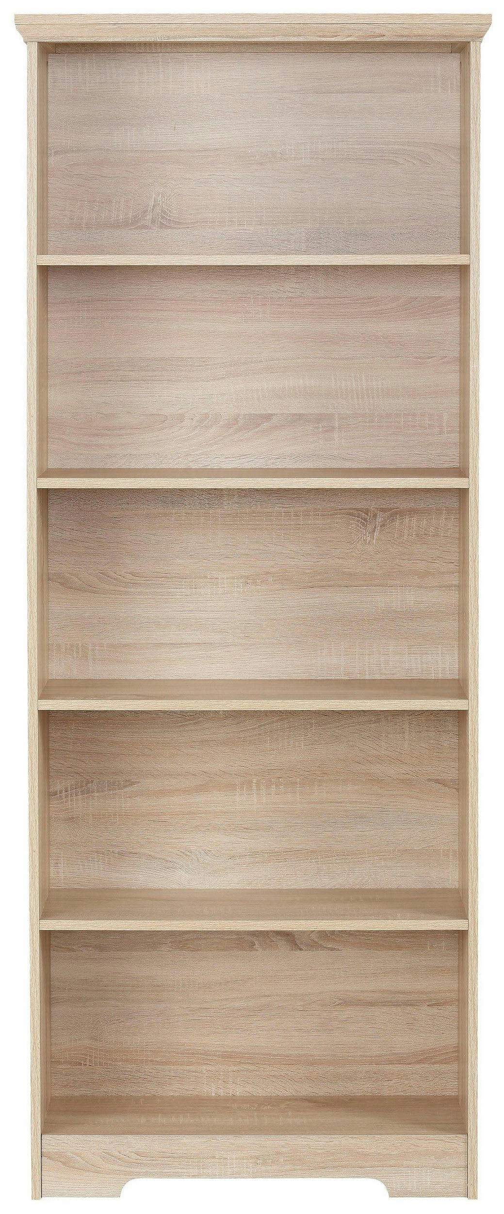 NANNA - Bibliothèque à 5 compartiments en bois de chêne