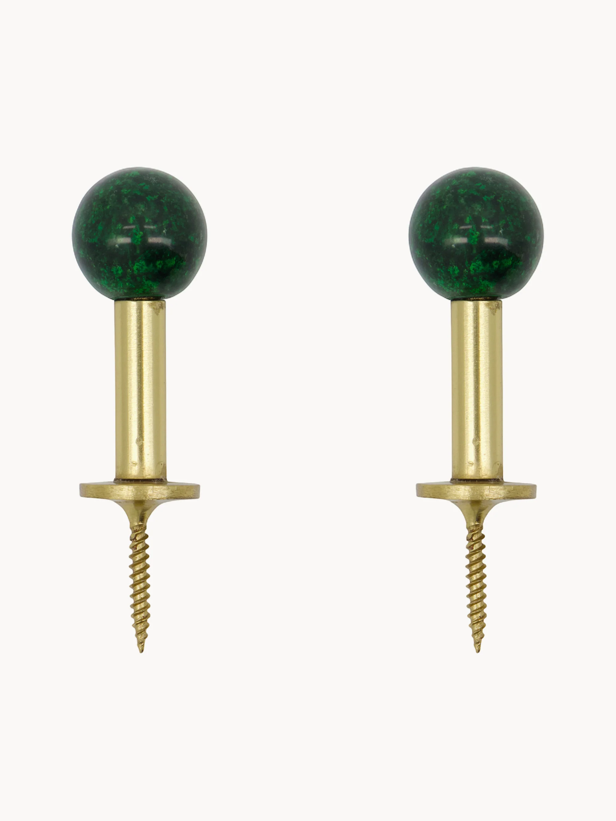 Handgefertigte Metall-Wandhaken Ball, 2er-Set