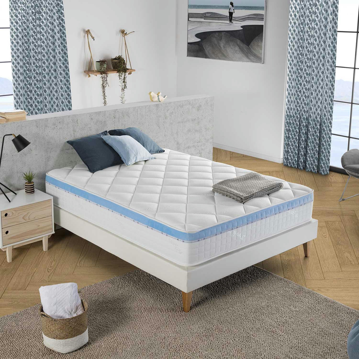 GEL ACTIVE - Matelas à mémoire de forme 140x200 cm, 25 cm épaisseur