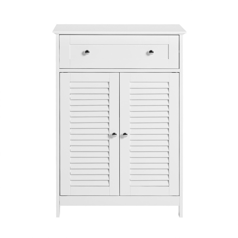 SoBuy Szafka jednoszufladowa do przechowywania Biały 60x35x87cm FRG238-W