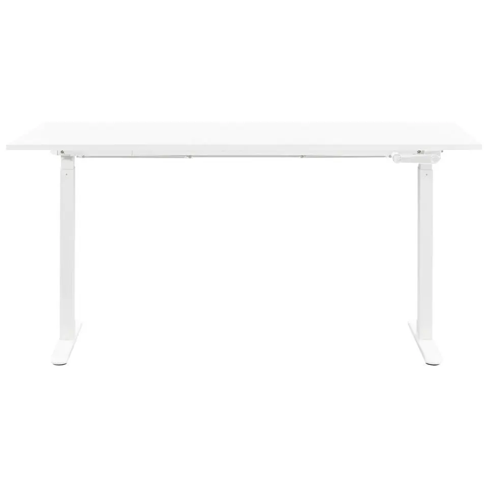 Bureau Homeworx zit/sta handmatig verstelbaar - wit/wit - 75/118x160x80 cm