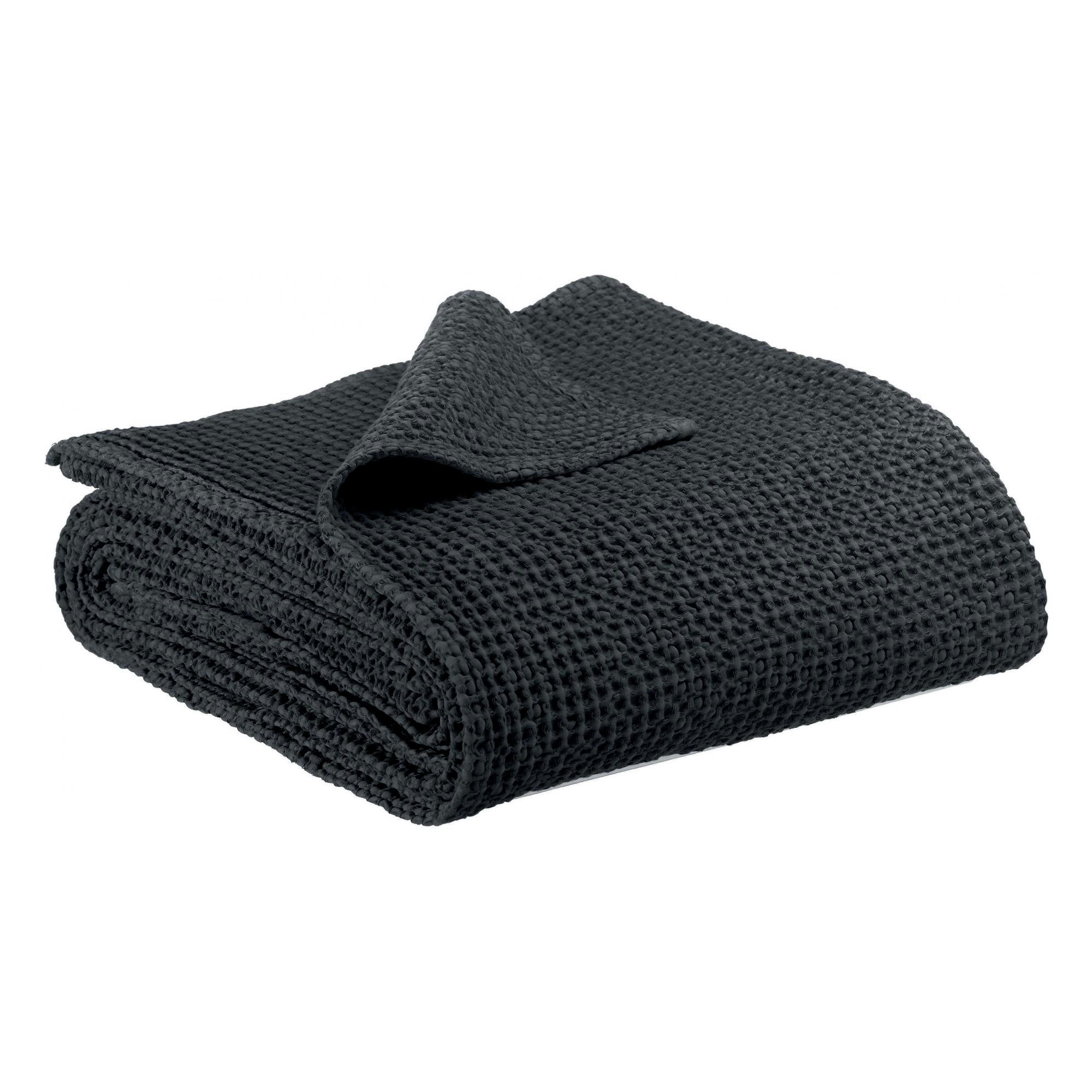 MAIA - Plaid stonewashed  en coton caviar 140 x 200