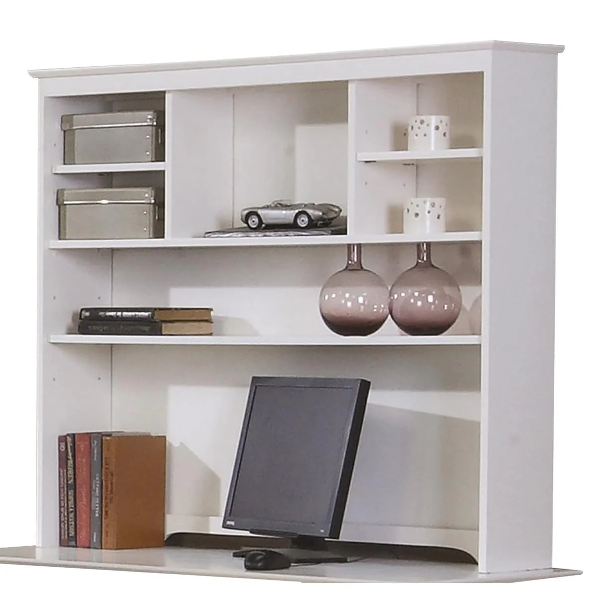 Waverly White Hutch with 6 Open Compartments