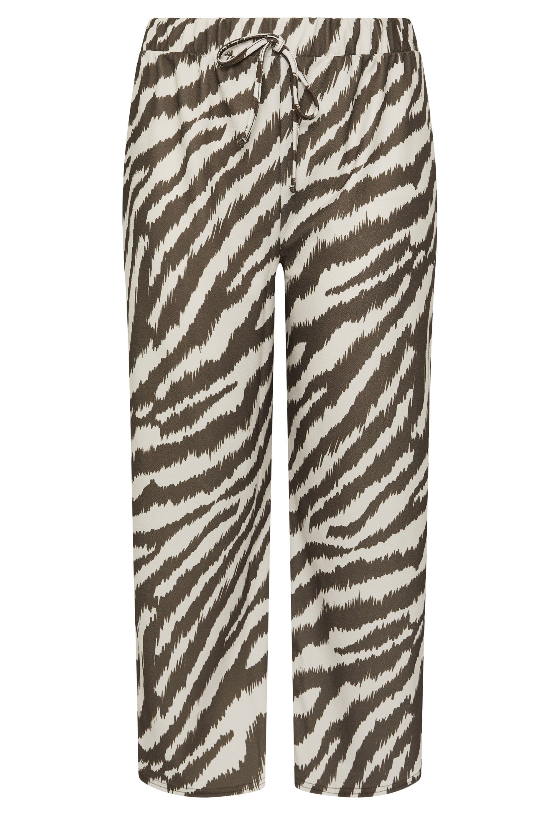 Yours Zebra Wide Leg Trousers