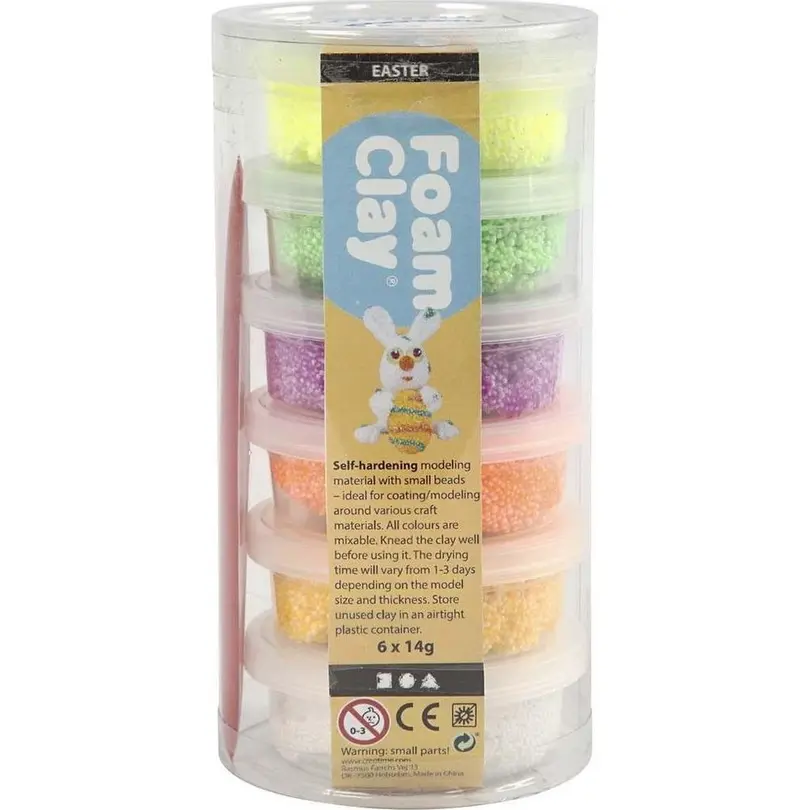 Bastelset 6er-Set Air Clay