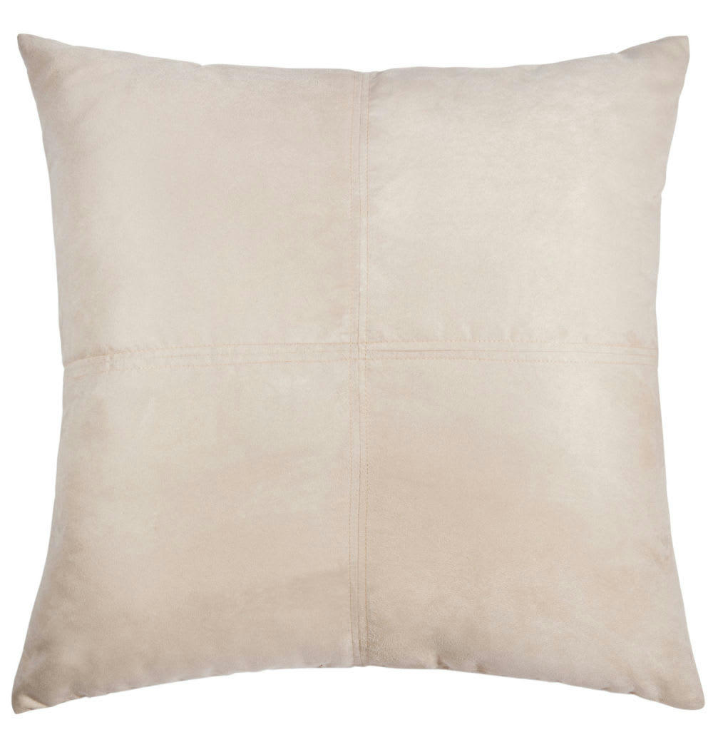 - Coussin en suédine écrue 40x40