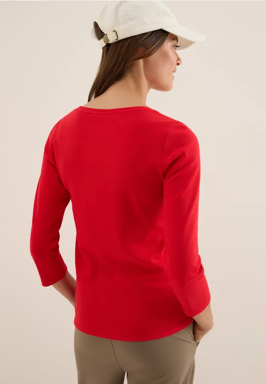 Basic Shirt in Unifarbe