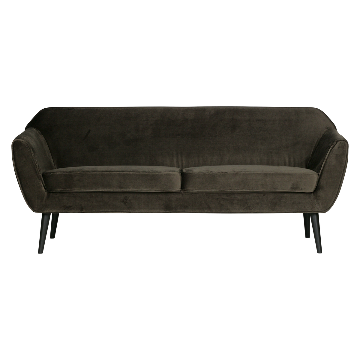WOOOD 2-zits bank Rocco - Velvet - Warm Groen - 75x187x82