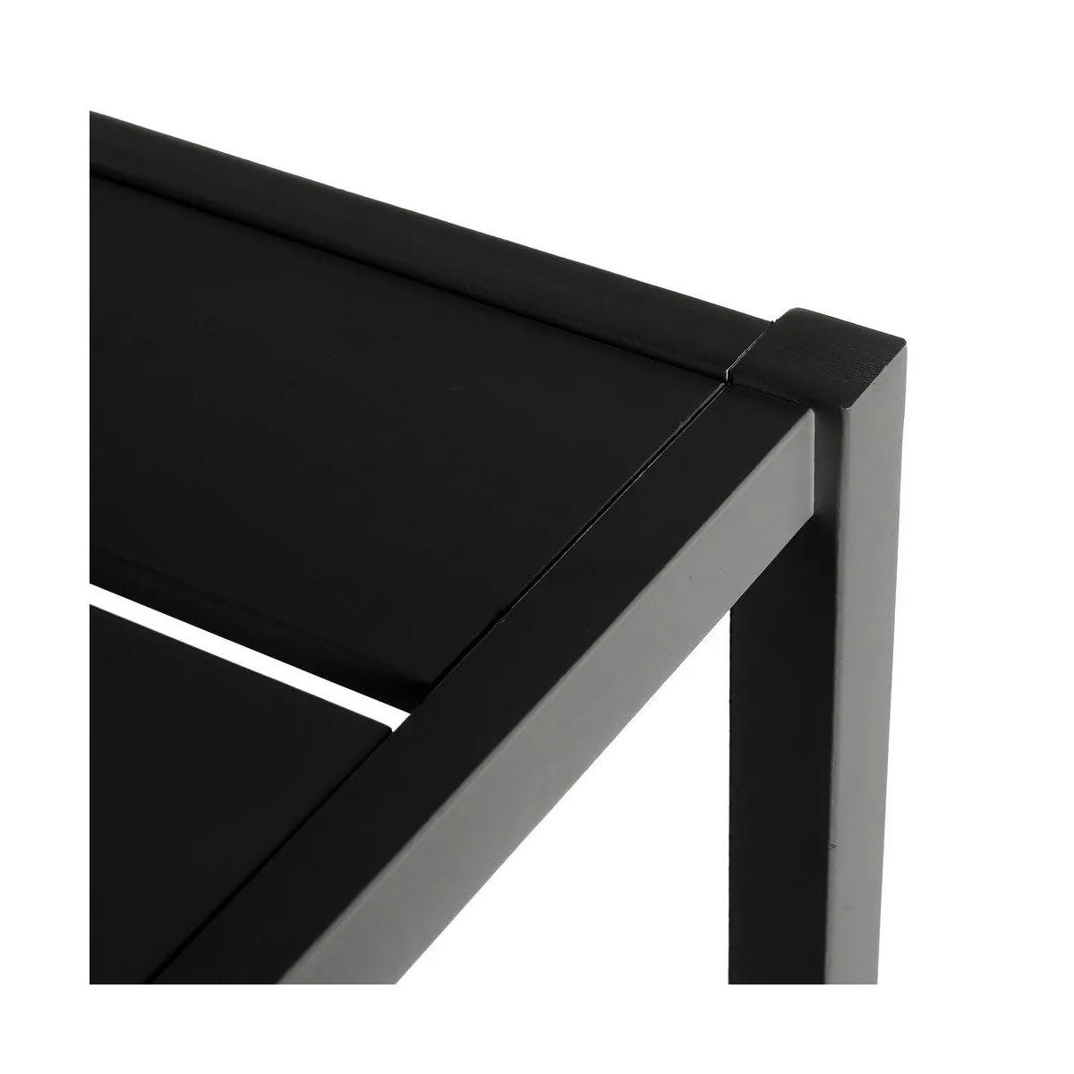 - Étagère bois noir 5 plateaux - 37x33x140cm