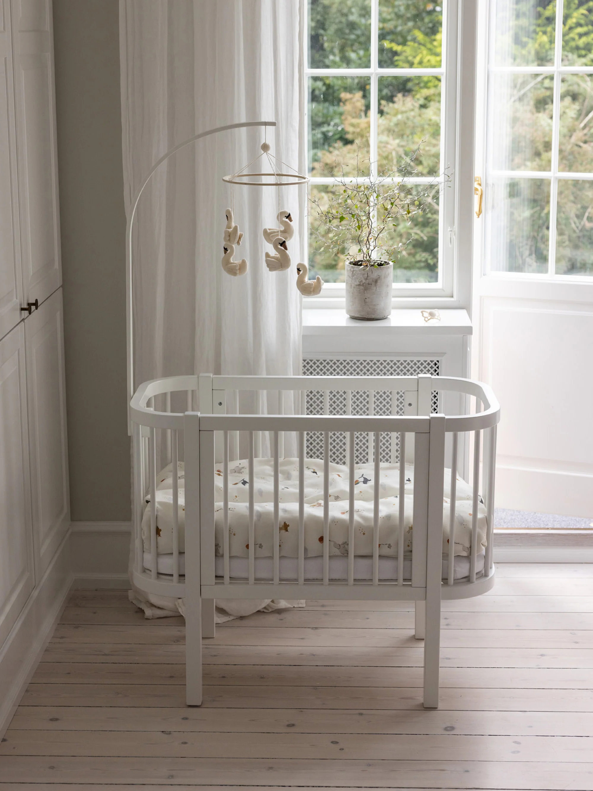Babybett Nighty aus Buchenholz, 91 x H 80 cm