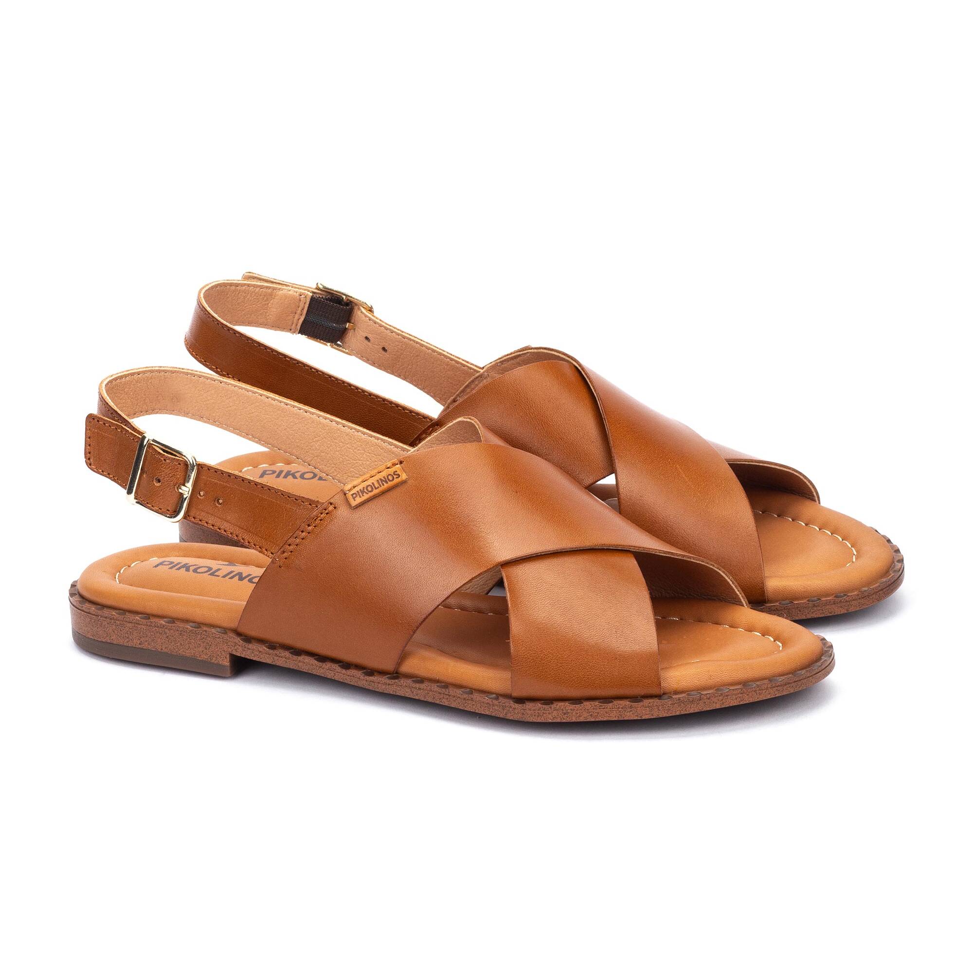 ALGAR - Sandalias planas con hebilla para mujer