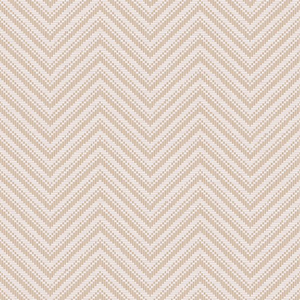 Papier peint vinyle intissé Donsig GoodHome chevrons beige l.53 cm x 10m