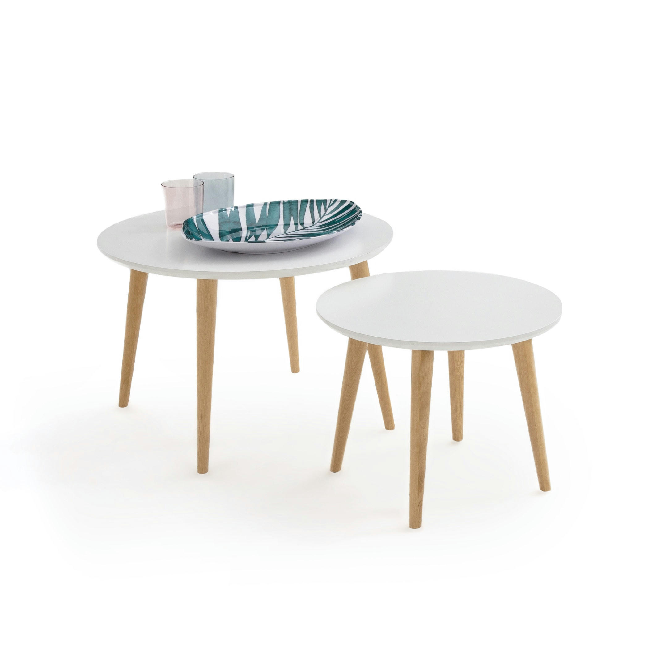 Lot de 2 tables basses gigognes, Jimi