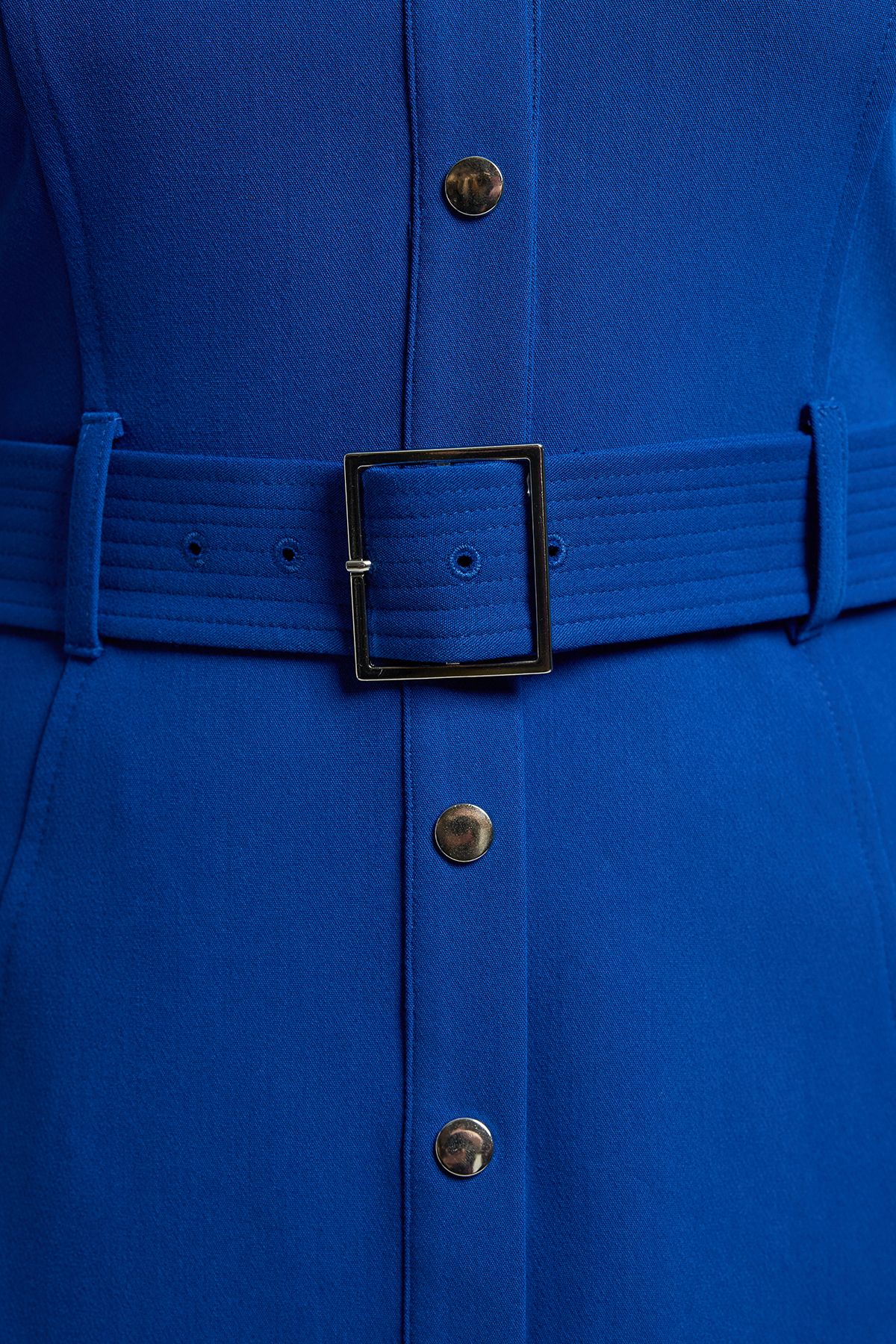 KarenMillen Plus Size Tailored Belted Midi Shirt Dress