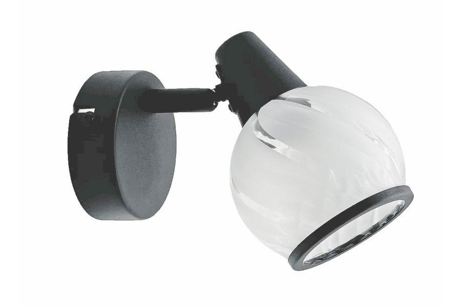 Kinkiet czarny Megan 1xE14x40W wym:13x9x14cm IP20 Reality