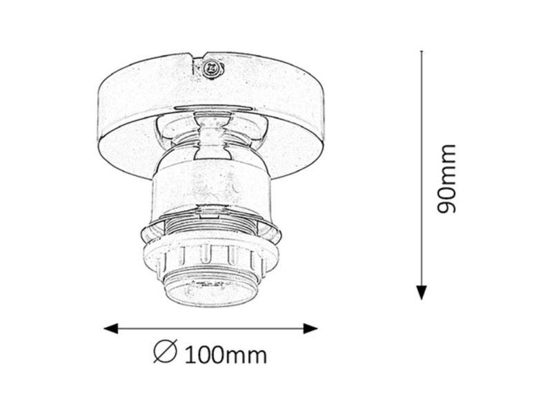 Spot reflektor okrągły chromowany Bottom 1xE27x60W IP20 Rabalux
