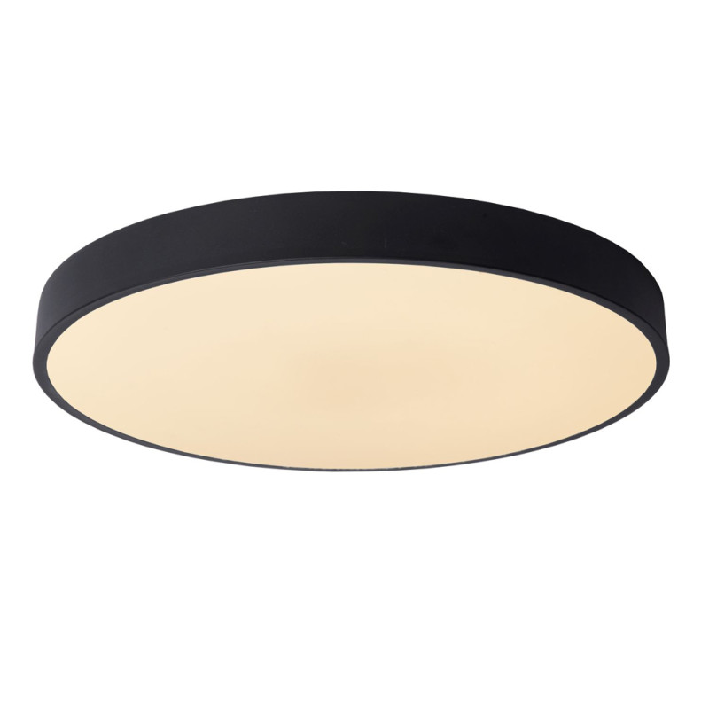 Plafonnier LED Unar noir Ø 50 cm 36 W LUCIDE