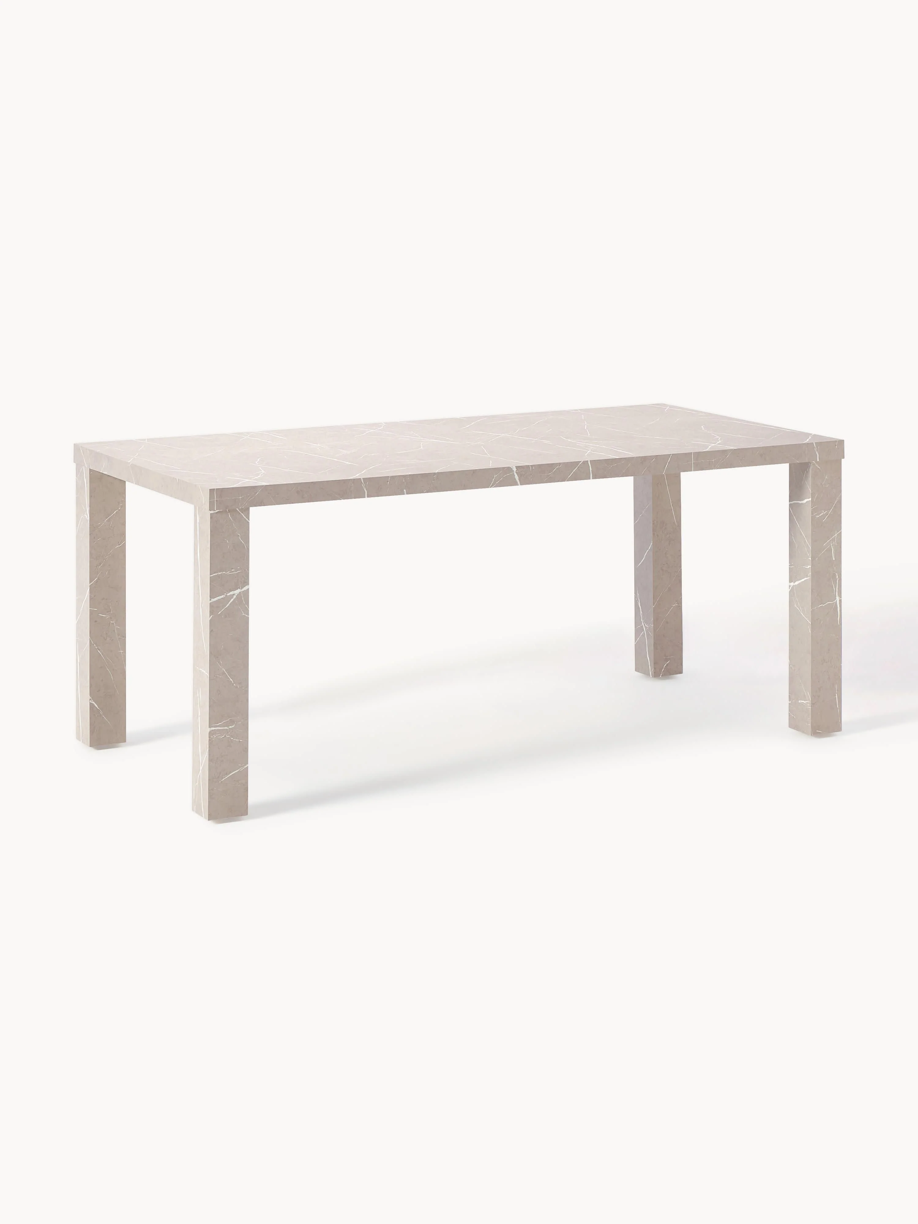 Esstisch Carl in Marmor-Optik, 180 x 90 cm