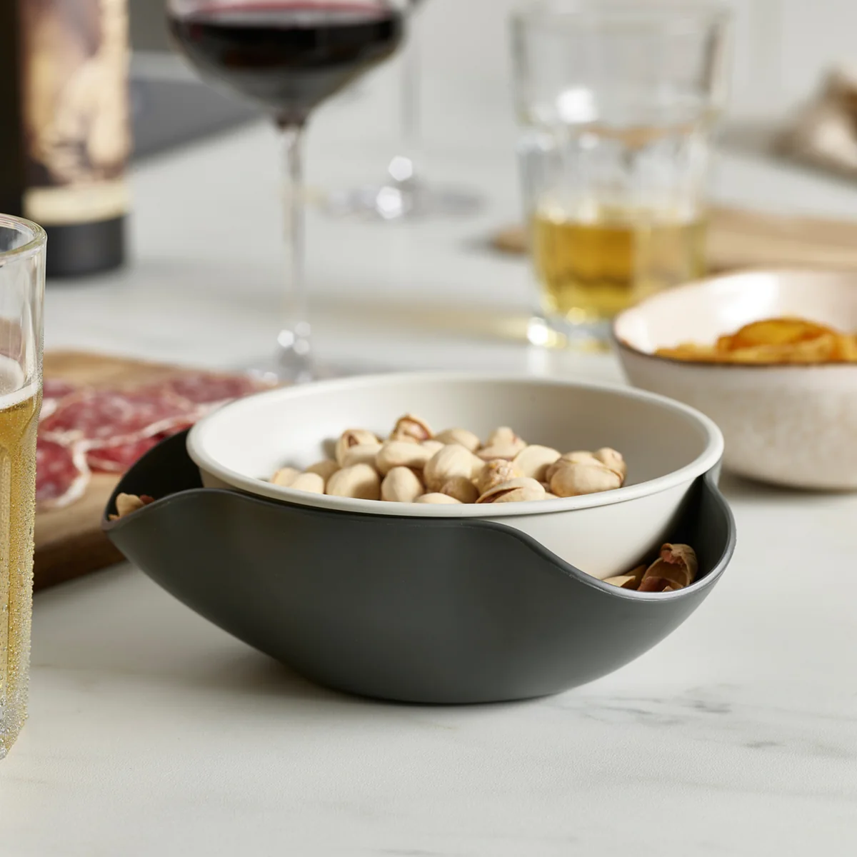 Joseph Joseph - Double Dish Servierschale, grau