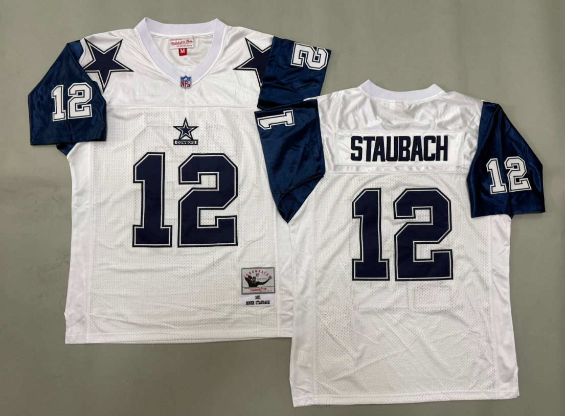 Roger Staubach Dallas Cowboys Authentic Throwback Retired Player Jersey