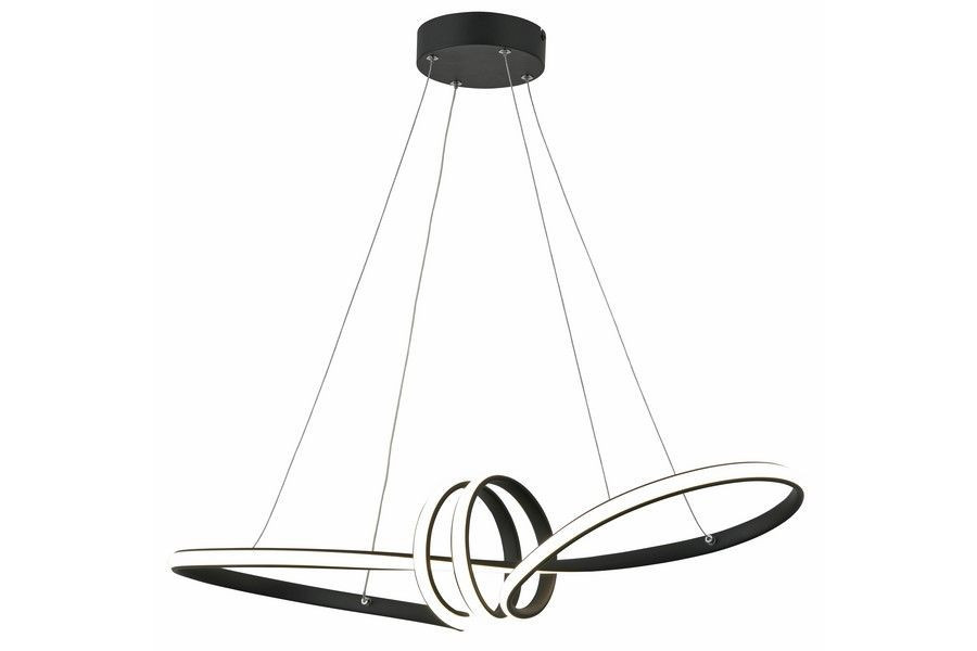 Lampa wisząca Canbera czarna LED 1x40W Neutralna biel 3200lm Reality