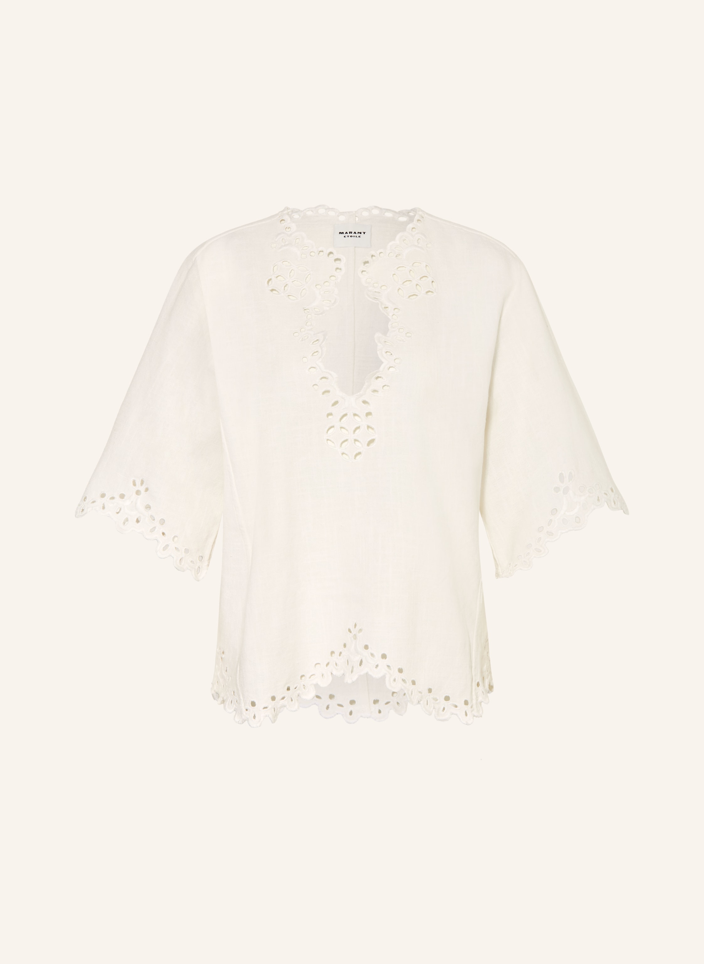 MARANT ÉTOILE Blusenshirt SHANA mit Lochspitze und 3/4-Arm