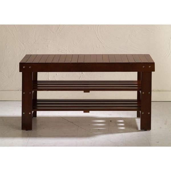 The Gray Barn Waggoner Solid Wood Shoe Bench
