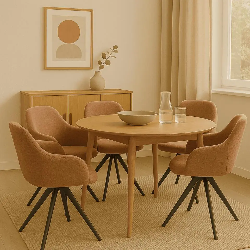 Calicosy - TAMARA Set van 2 fauteuils - Oranje - 61x56,5x51 cm