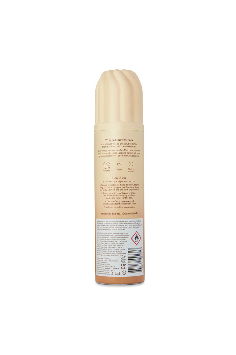 Sundae Espresso Martini Shower Foam 265ml