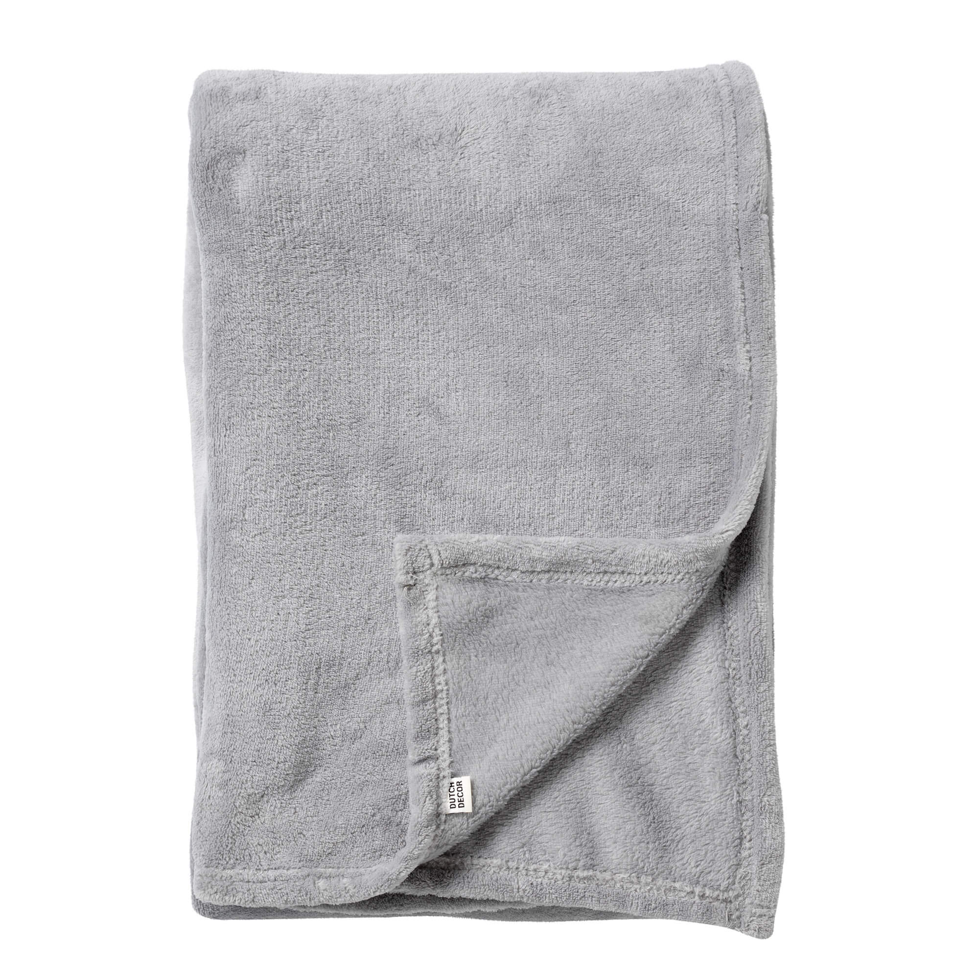 OWEN - plaid 130x160 cm - coral fleece deken - heerlijk zacht - Micro Chip - grijs
