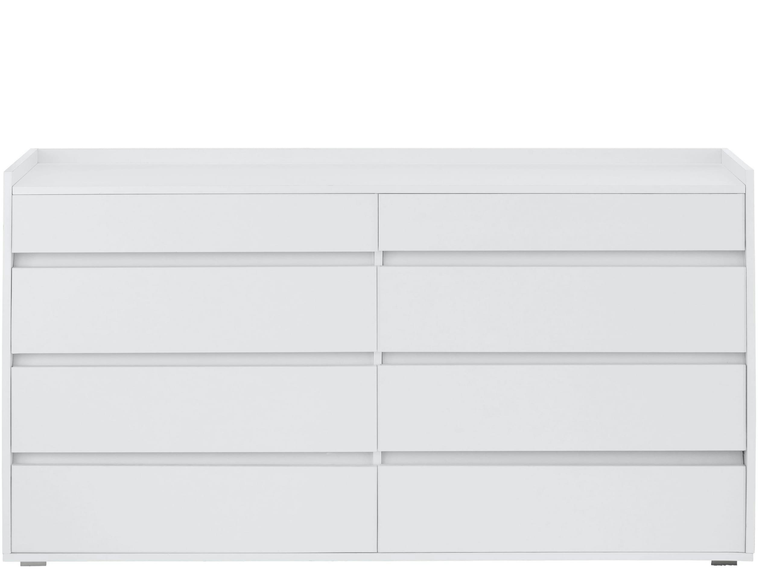 KOSMO - Commode 8 tiroirs blanc