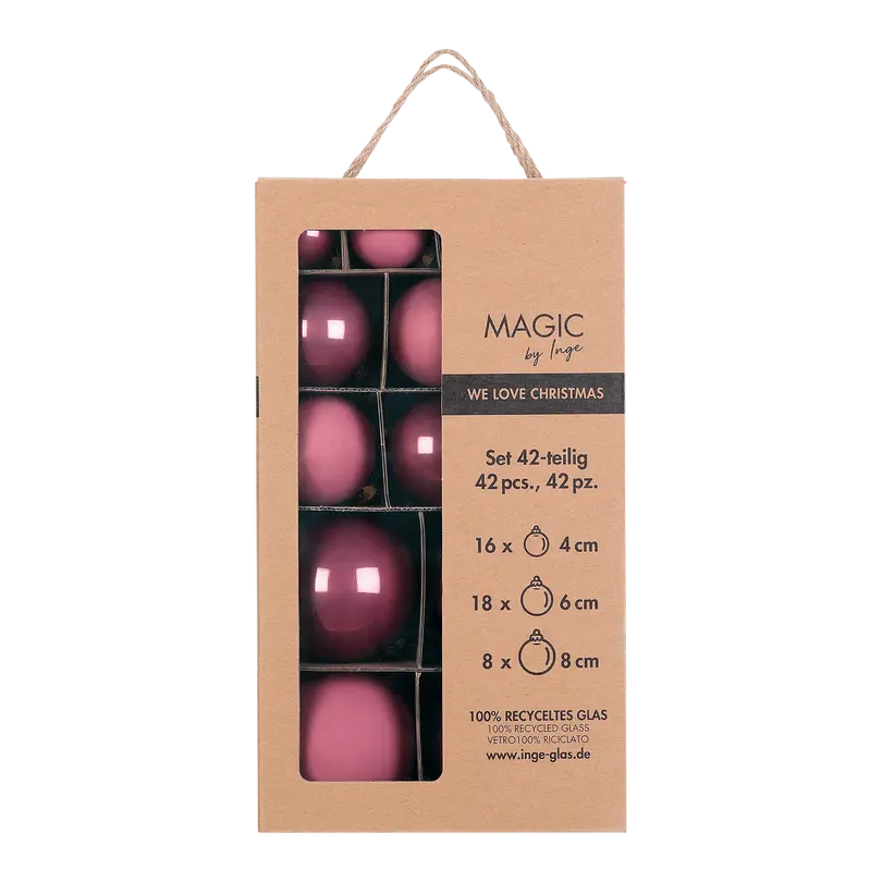 Weihnachtskugel-Set 42-teilig Magic