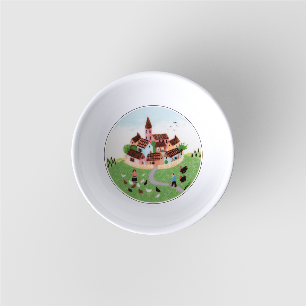 Design Naif Cereal bowl - Multi-colored, 11.5 oz, Premium Porcelain