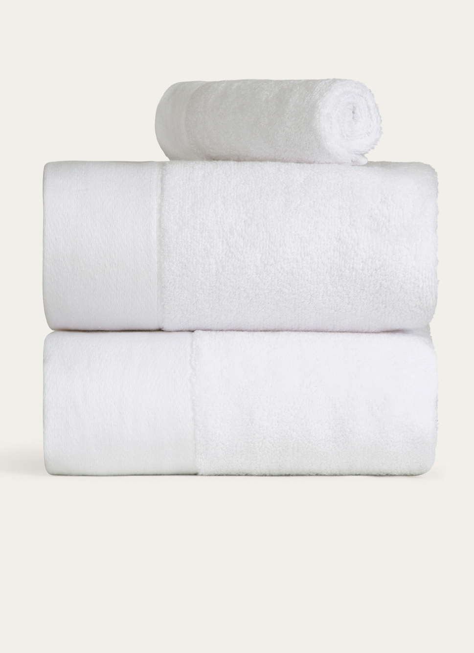 SERVIETTE DE TOILETTE COTON MOELLEUX ZÉRO TORSION BLANC